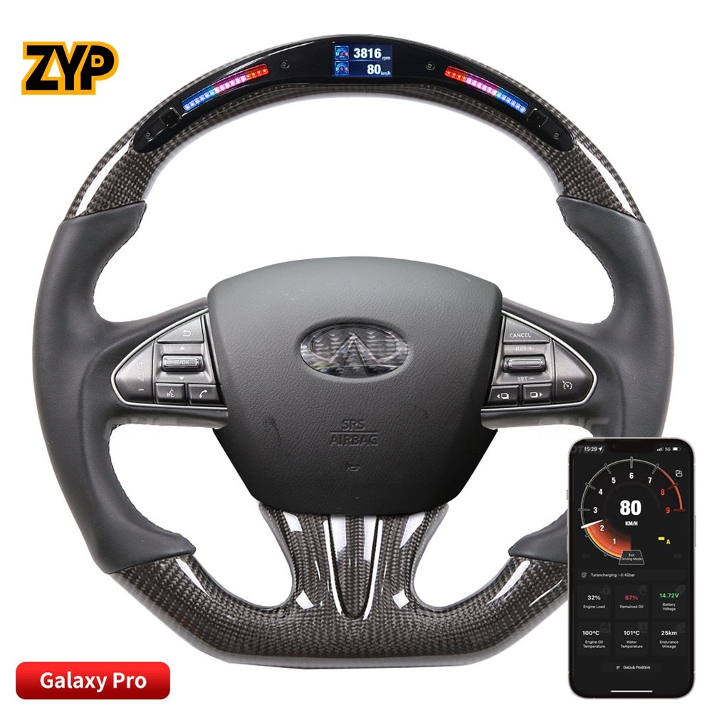11 ZYP LED Light Up Steering Wheel for Infiniti Q50L Q50S Q50 13-17 Q50 Q60 2014- 2018 - Image 1