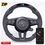 ZYP LED Light Up Carbon Fiber Steering Wheel for Porsche Mancan Cayenne Panamera 911 918 718