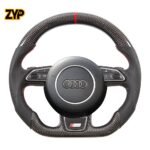 ZYP Carbon Fiber Steering Wheel for Audi A1 A2 A4 A5 A6 A7 S1 S4 S5 S6 S7 RS6 RS7 A5 RS3 RS4 TT RS Q5 Q7 A8 S Line
