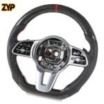 ZYP Carbon Fiber Steering Wheel for W205,S205 W213 N293 W24 C117,X117 C238,A238 C257 Class:C E EQC B CLA GLE GLS - Image 4