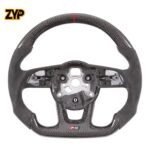 ZYP Carbon Fiber Steering Wheel for Audi RS3 RS4 RS5 S3 S4 S5 2017+ Audi S3 S4 S5 RS3 RS4 RS5 RS6 A4L - Image 3