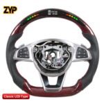 ZYP Led Light Up Steering Wheel for Mercedes Benz W205,S205 S213,W213 X156 C117,X117 W218,X218,C257 V222,X222 A238,C238 C205,A205 R231 Class:C E GLA CLA CLS S GLE SLC SL - Image 2