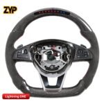 ZYP Led Light Up Steering Wheel for Mercedes Benz W205,S205 S213,W213 X156 C117,X117 W218,X218,C257 V222,X222 A238,C238 C205,A205 R231 Class:C E GLA CLA CLS S GLE SLC SL - Image 3