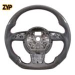 ZYP Carbon Fiber Steering Wheel for Audi A1 A2 A4 A5 A6 A7 S1 S4 S5 S6 S7 RS6 RS7 A5 RS3 RS4 TT RS Q5 Q7 A8 S Line - Image 6