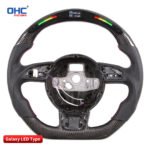 ZYP Led Light Up Steering Wheel for Audi A1 A2 A4 A5 A6 A7 S1 S4 S5 S6 S7 RS6 RS7 A5 RS3 RS4 TT RS Q5 Q7 A8 S Line - Image 2