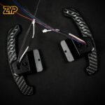 ZYP  Carbon Fiber LED Magnetic Paddle Shifters For Volkswagen MK8 Mobile Phone Connection APP Control - Image 2