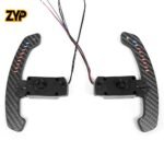 ZYP LED Carbon Fiber Magnetic Paddle Shifters For Lexus RX NX UX LX ES LS RZ LM - Image 2