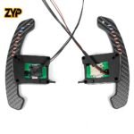 ZYP LED Magnetic Carbon Fiber Paddle Shifters For Mustang 2015-2023 - Image 2