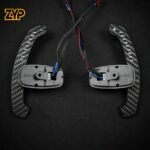 ZYP  Mercedes AMG Carbon Fiber LED Magnetic Paddle Shifters Mobile Phone Connection APP Control - Image 3