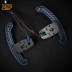 ZYP  Mercedes AMG Carbon Fiber LED Magnetic Paddle Shifters Mobile Phone Connection APP Control - Image 4