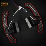ZYP  Carbon Fiber LED Magnetic Paddle Shifters For Volkswagen MK8 Mobile Phone Connection APP Control