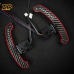 ZYP  For Infiniti QX50 QX60 Nissan 400Z GTR R35 LED Magnetic Paddle Shifters Mobile Phone Connection APP Control
