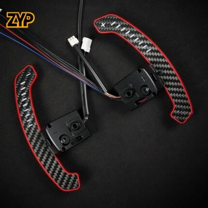 ZYP  For Infiniti QX50 QX60 Nissan 400Z GTR R35 LED Magnetic Paddle Shifters Mobile Phone Connection APP Control