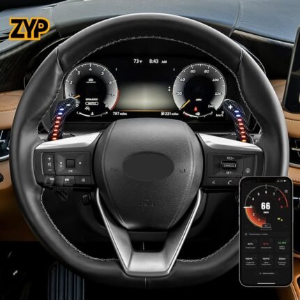 ZYP LED Magnetic Carbon Fiber Paddle Shifters For Infiniti 19-22 Infiniti Q50 QX50 17-21 Q60 QX60