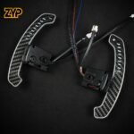 ZYP  Carbon Fiber LED Magnetic Paddle Shifters For Nissan Micra VERSA FAIRLADY Rogue Teana X-trail Altima Mobile Phone Connection APP Control - Image 5